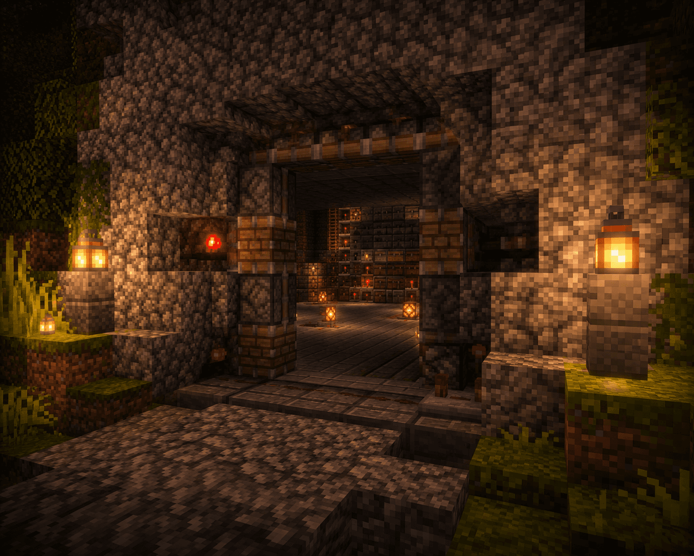 How to Build a Hidden Redstone Door in Minecraft (Piston Door Guide)