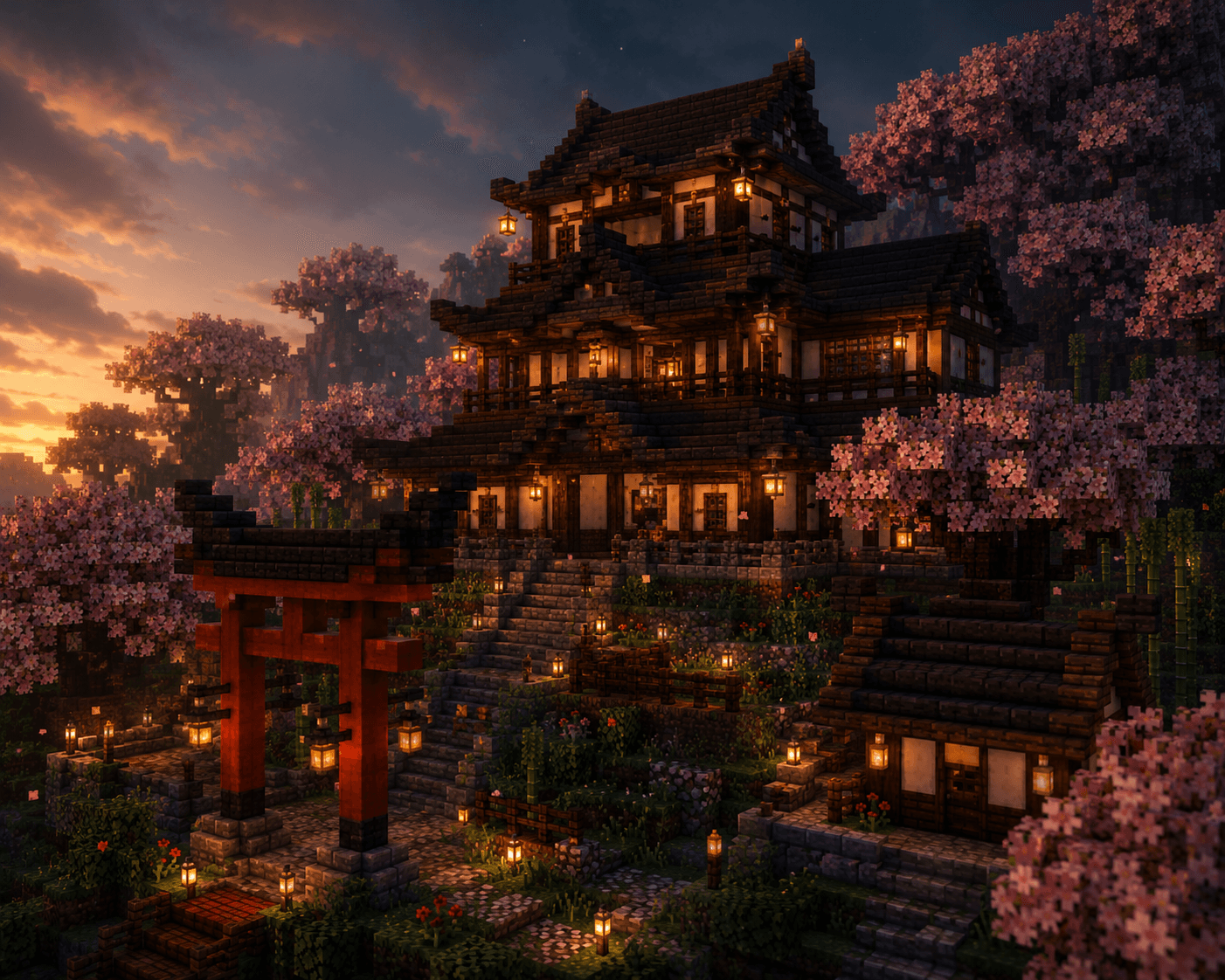 How to Build a Japanese-Style House in Minecraft
