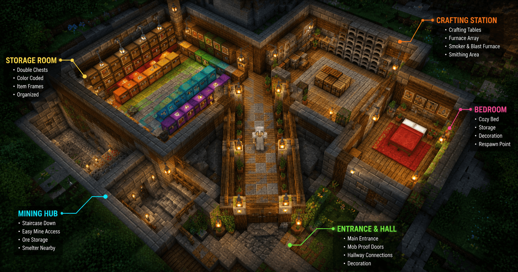 Minecraft Starter Base: Building Efficient and Beautiful From Day One