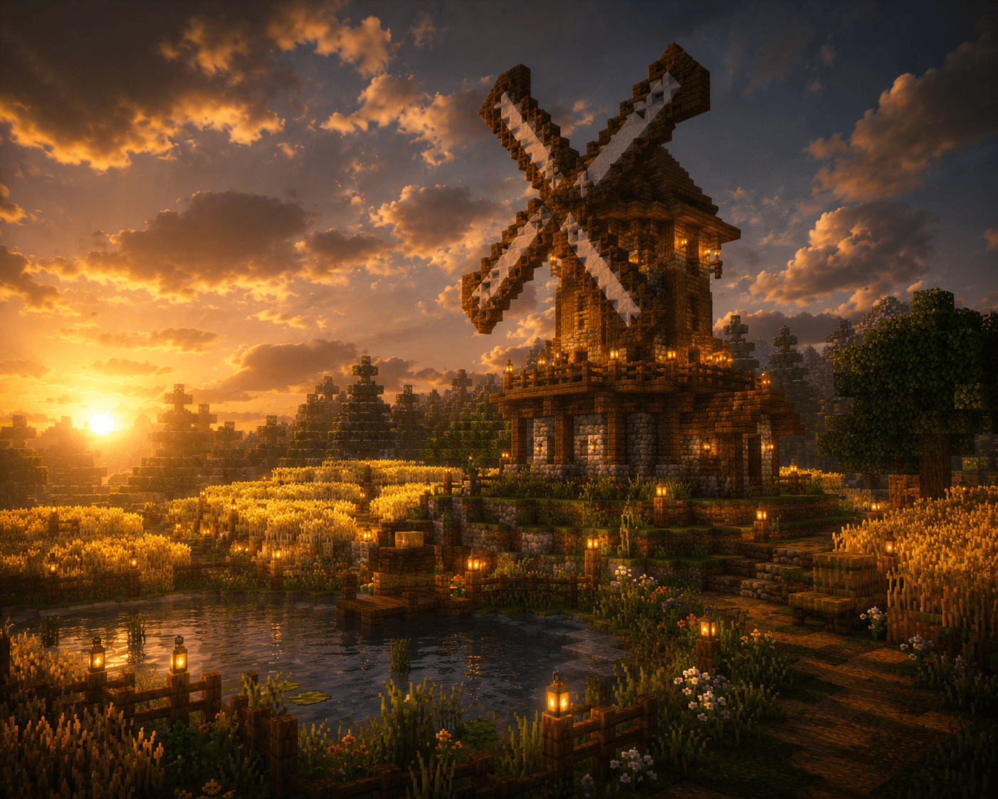 How to Build a Windmill in Minecraft